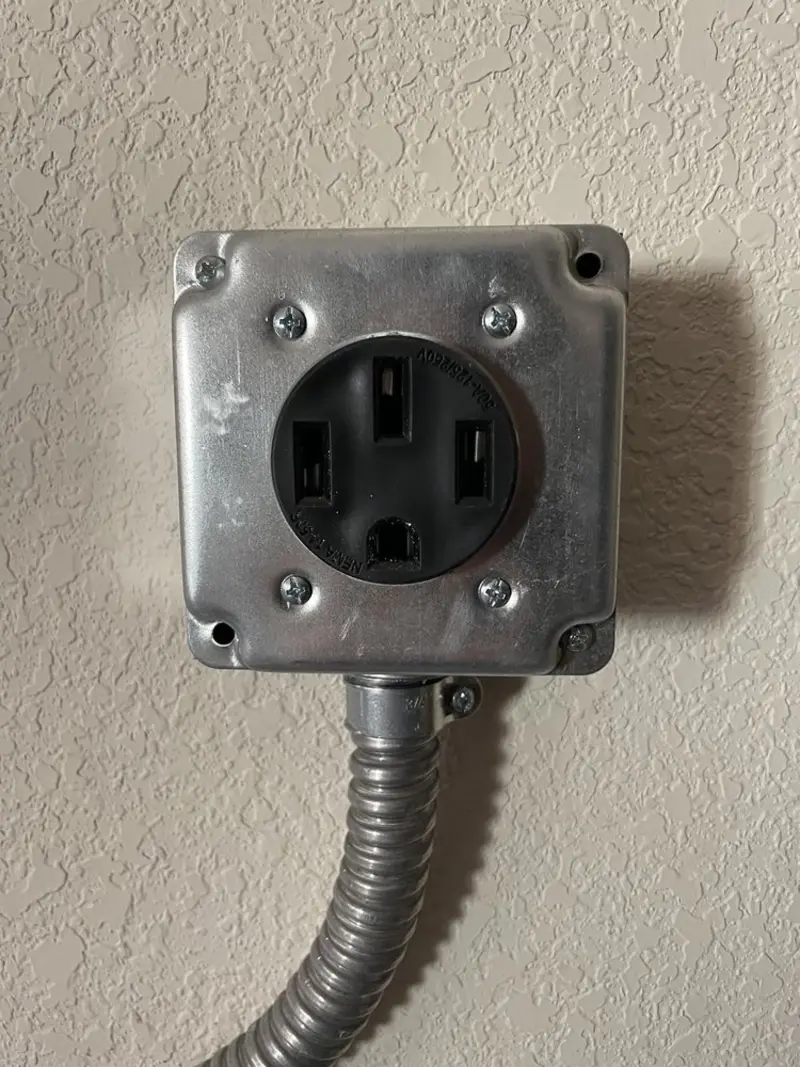 NEMA 14-50 outlet installed for Electrical Panel Upgrade in Coto de Caza